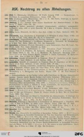 Nachträge zu allen Abteilungen (Nr. 1984-2191)