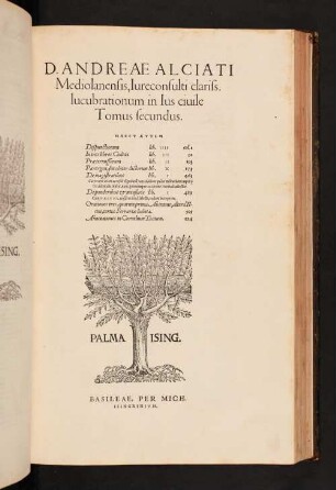 2: D. Andreae Alciati Mediolanensis, Iurecconsulti clariss. lucubrationum in Ius civile