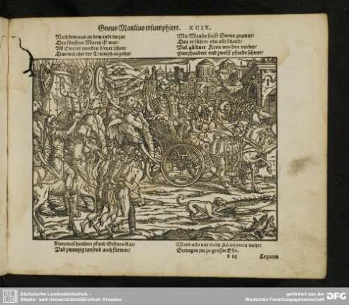 Gneus Manlius triumphiert. XCIX.