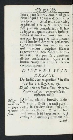 Dissertatio XXXVIII.