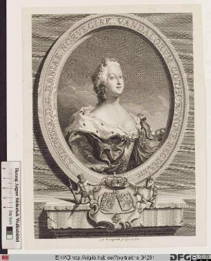 Bildnis Luise, Königin von Dänemark, geb. kgl. Prinzessin von Großbritannien