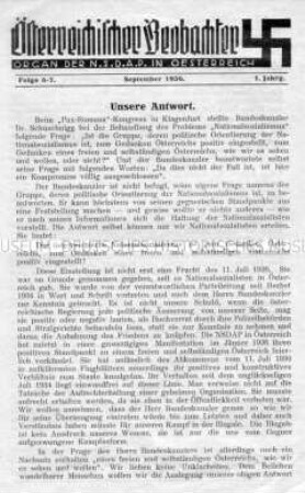 Mitteilungsblatt der österreichischen NSDAP