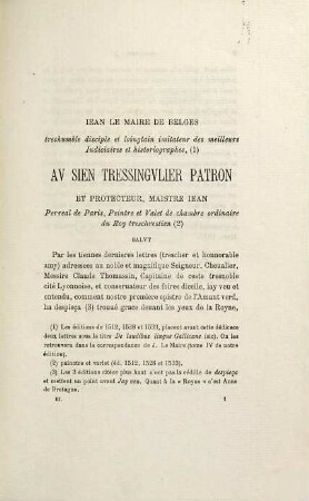 Oeuvres de Jean Lemaire de Belges, 3. Oeuvres diverses