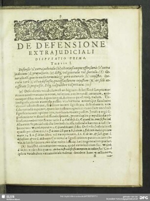 Disputatio Prima