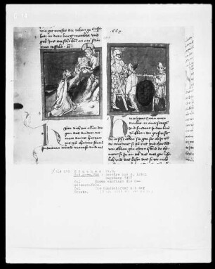 Auszüge aus der Bibel, und Marienleben — Moses empfängt die Gesetzestafeln