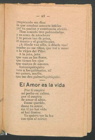 El amor es la vida