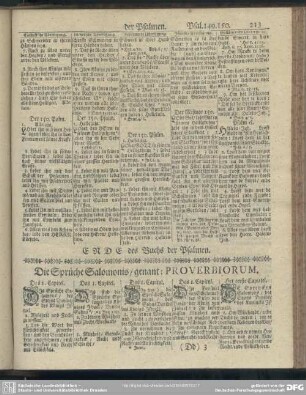 Die Sprüche Salomonis, genant: Proverbiorum