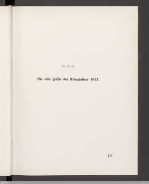 II. Teil - Die erste Hälfte des Kriegsjahres 1917