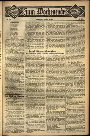Dritte Ausgabe vom Sonntag, den 17. Juli 1932.