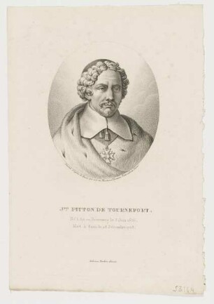 Bildnis des Jph. Pitton de Tournefort