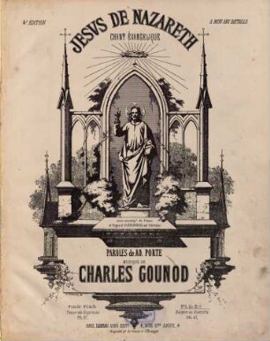 Jesus de Nazareth : chant évangelique ; avec accompt. de piano et orgue d'Alexandre (ad libitum)