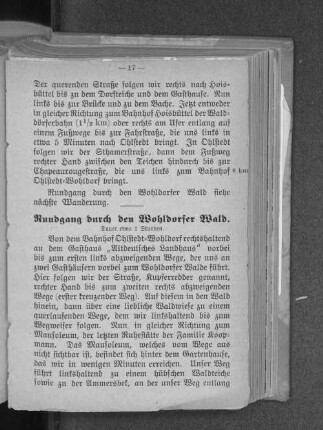 Rundgang durch den Wohldorfer Wald.