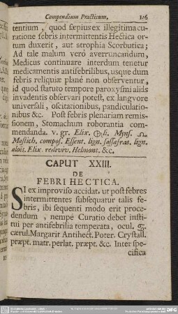 Caput XXIII. De Febri Hectica