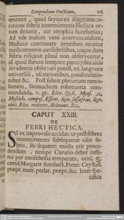 Caput XXIII. De Febri Hectica