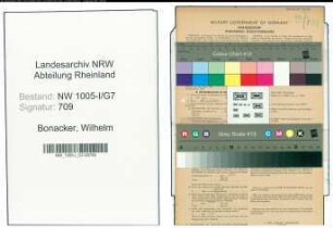 Entnazifizierung Wilhelm Bonacker , geb. 02.04.1897 (Bankkaufmann)