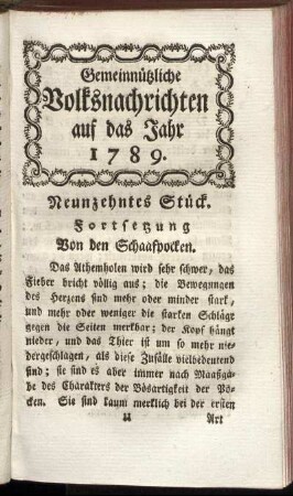 Neunzehntes Stück