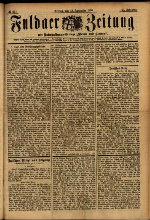 Ausgabe vom Freitag, den 13. September 1895.