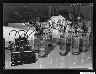 Nicht näher bezeichnetes Gerät und Röhren, Foto 1961