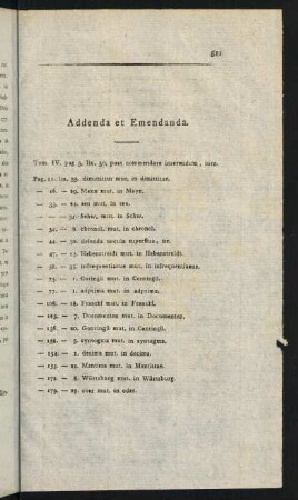 511-516, Addenda et Emendanda.