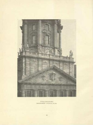 Neues Stadthaus. Vorderfassade. Mittelbau, Detail