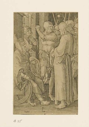 Christus vor Hannas, Blatt 4 der Folge "Passion"