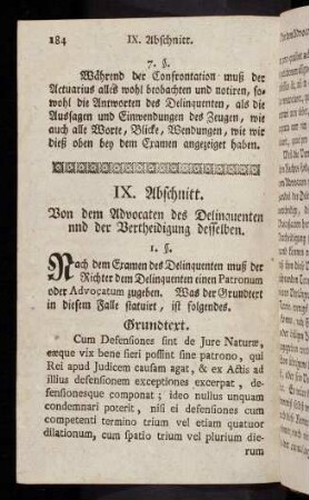 184-205, IX. Abschnitt