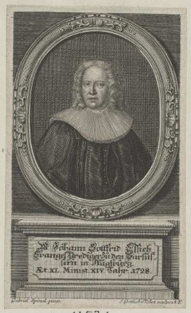 Bildnis des Johann Gottfrid Essich