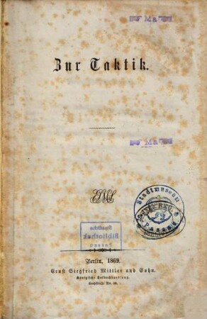 Zur Taktik