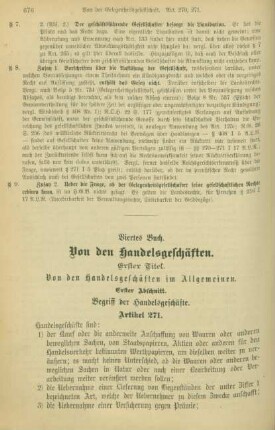 Viertes Buch. Von den Handelsgeschäften