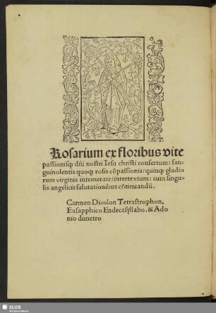 Rosarium ex floribus vite ...