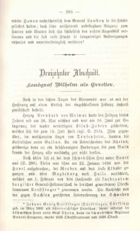 Dreizehnter Abschnitt. Landgraf Wilhelm als Erretter.