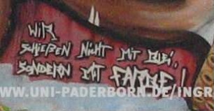 WiR ScHiEßEN NicHT MiT BLEi, SoNDERN MiT FARBE!