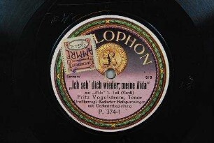 "Ich seh' dich wieder, meine Aida" : aus "Aida" ; 1. Teil / (Verdi)