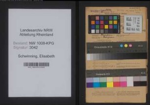 Entnazifizierung Elisabeth Schwinning , geb. 10.05.1898 ()
