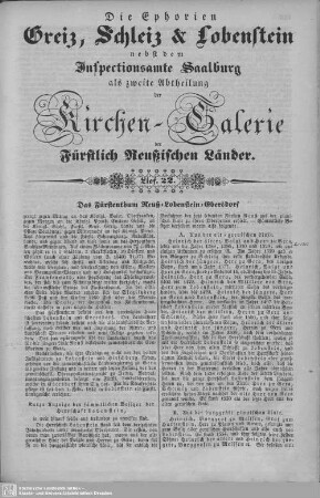 Das Fürstenthum Reuß-Lobenstein-Ebersdorf : 22. Lieferung