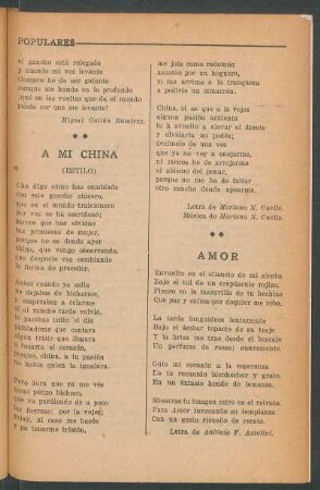 A mi china : (Estilo)