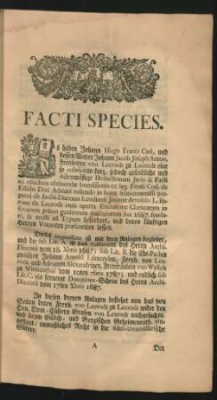 Facti Species