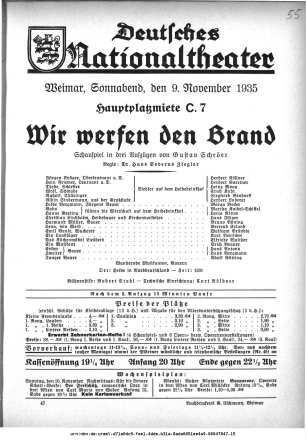 Wir werfen den Brand