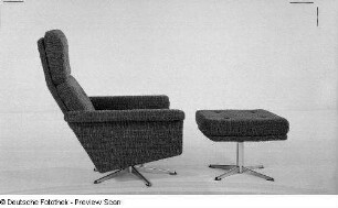 Sessel "Oslo" mit Hocker