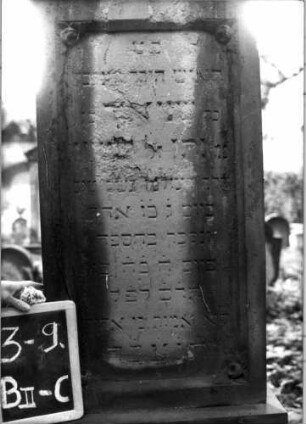 Grabstein B II C/3/9 (Detailaufnahme 1)