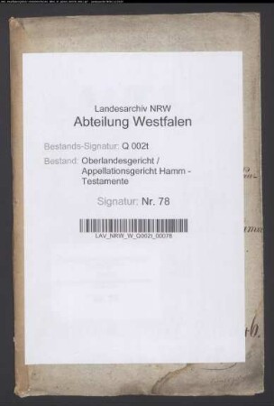Heyde, Ida Pauline Louise von der geb. von Wedell, Witwe des Majors von der Heyde, Hamm