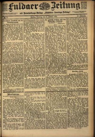 Ausgabe vom Dienstag, den 27. Februar 1900.