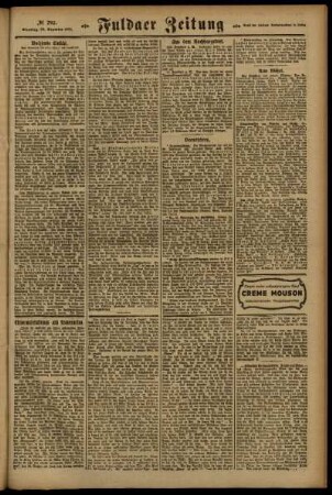 Zweite Ausgabe vom Dienstag, den 20. Dezember 1921.