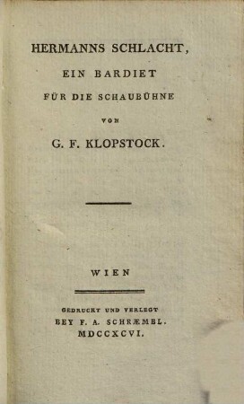 Klopstocks Werke, 6