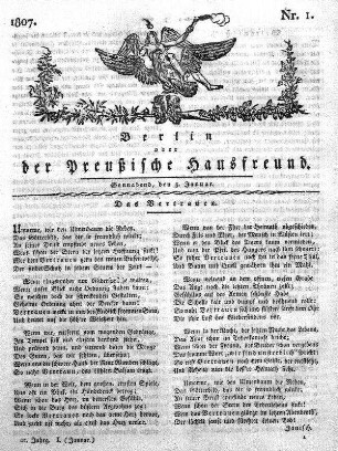 Nr. 1., 3. Januar 1807