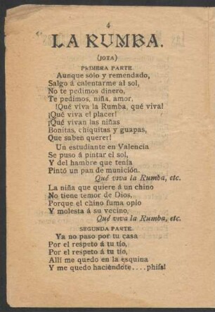 La Rumba. : (Jota)