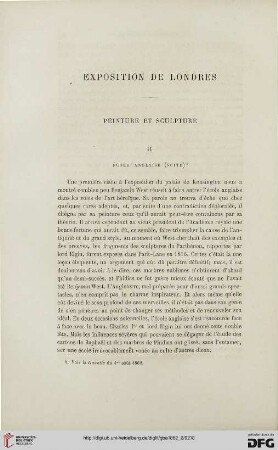 13: Exposition de Londres, [2] : peinture et sculpture