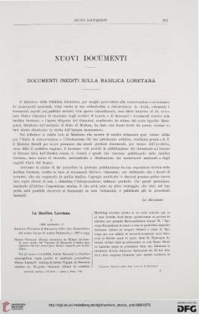 Nuovi documenti