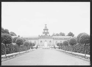 Potsdam, Park Sanssouci, Bildergalerie, Aussenaufnahme, Mittelbau.