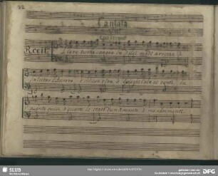 Recitativo: Lieve turba canora